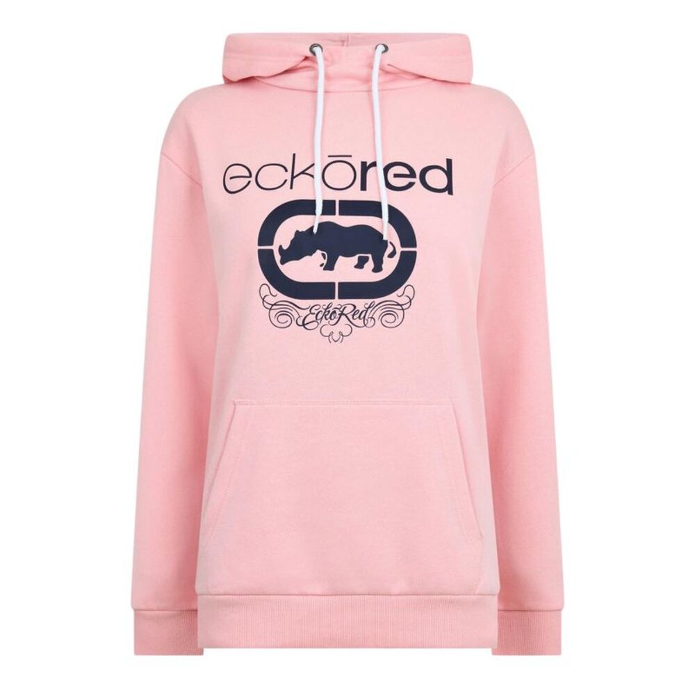 Rhino Womens/Ladies Madison Regular Long-Sleeved Casual Drawstring Hoodie / Powd